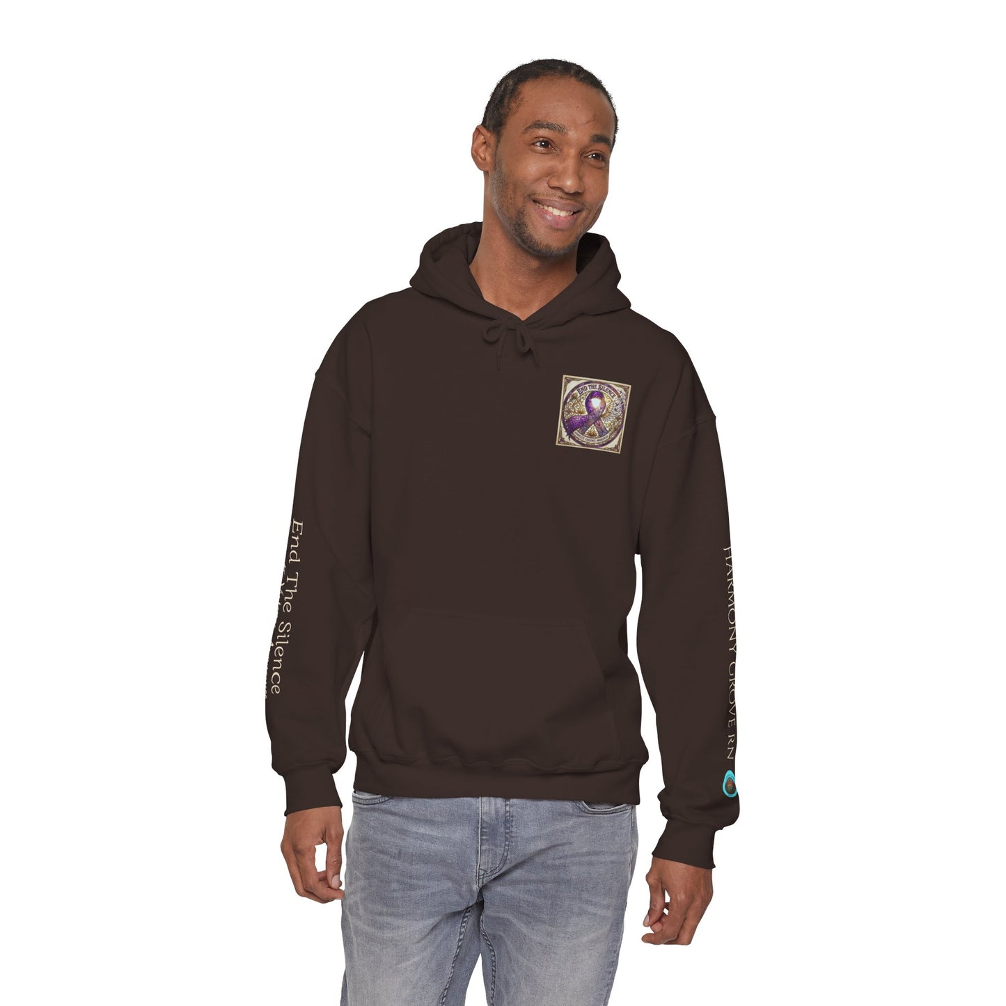 Pullover Hoodie: "End The Silence" Domestic Violence Awareness