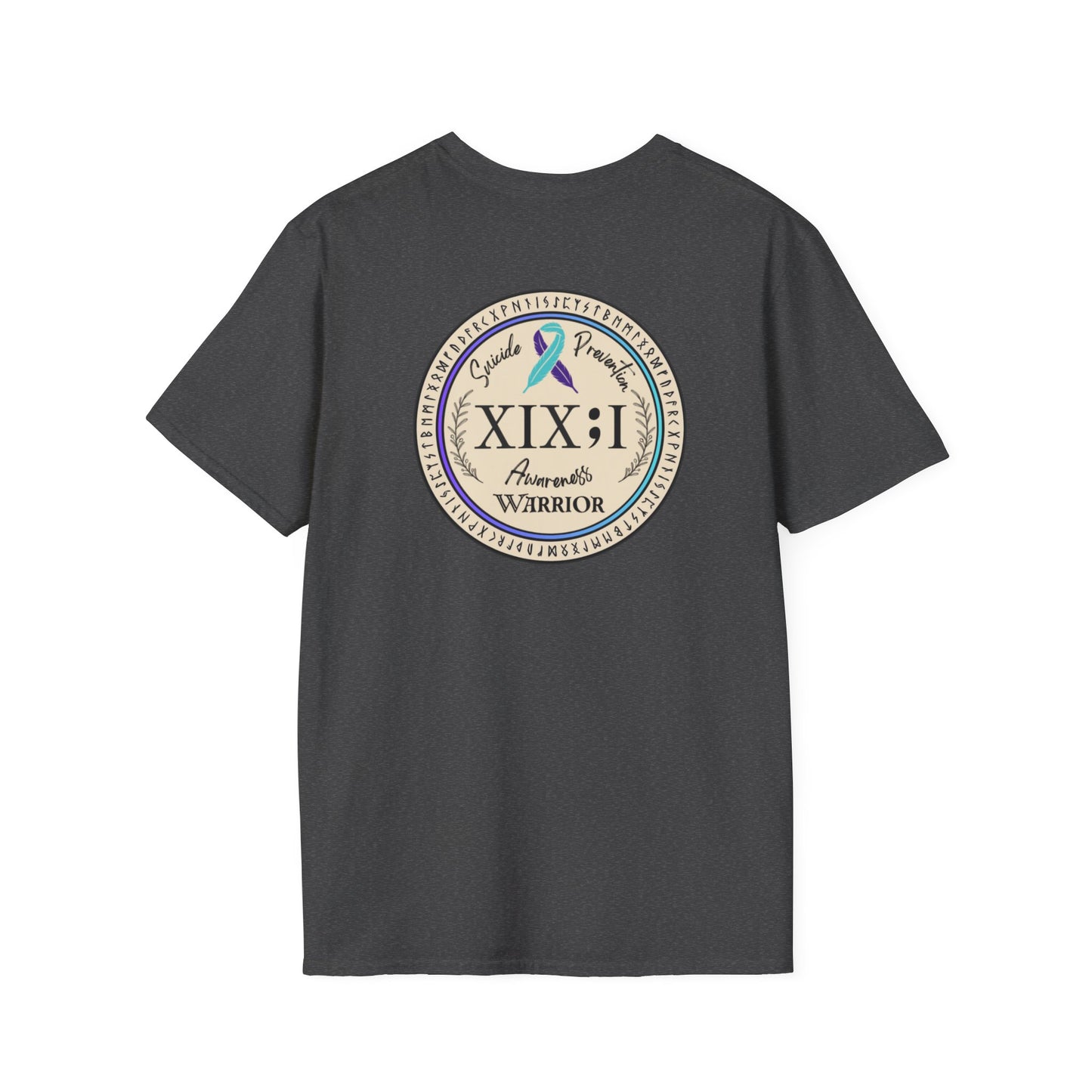 T-shirt: Suicide Awareness Warrior Teal and Purple Support Ribbon