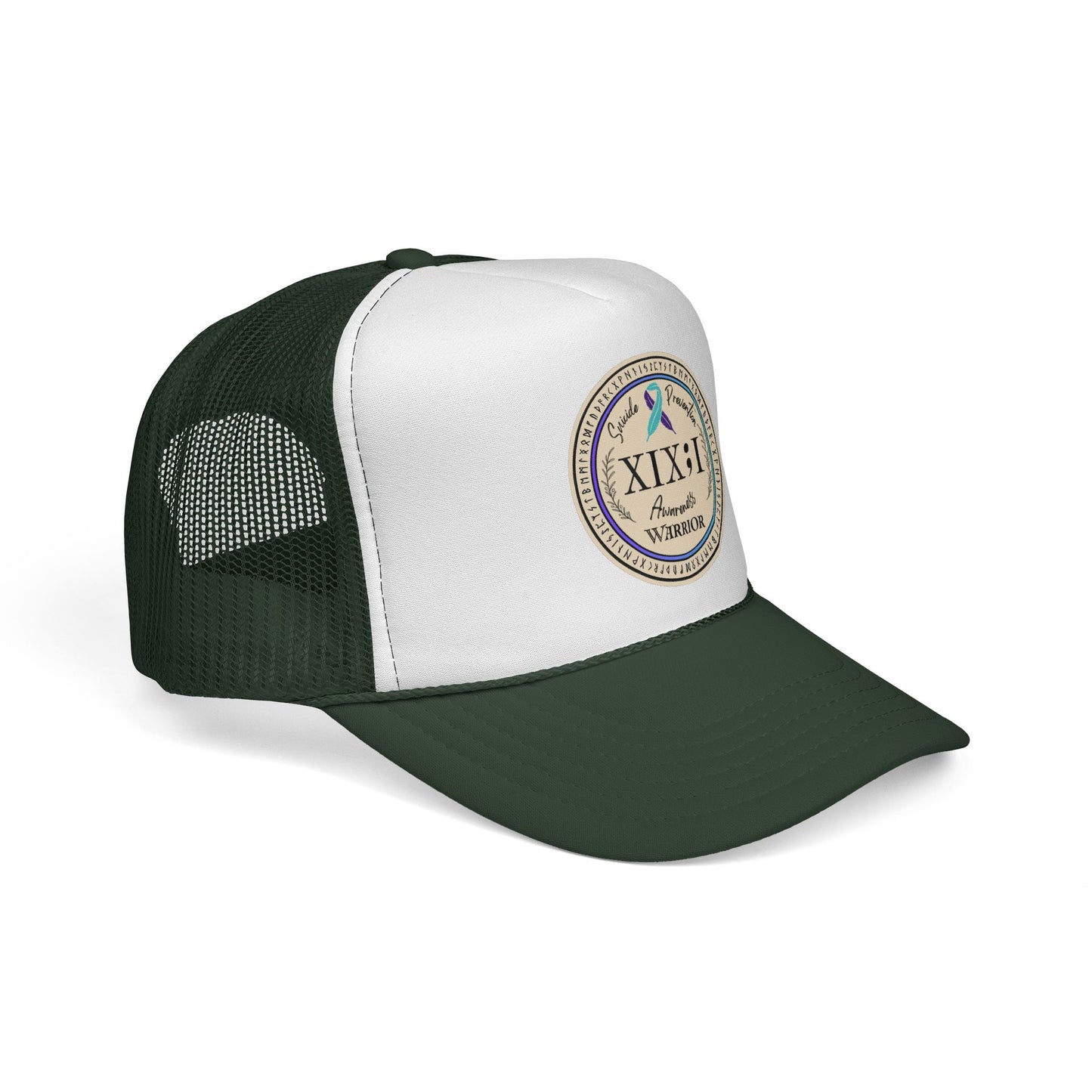Trucker Hat: "XIX;I Warrior" Suicide Prevention Awareness