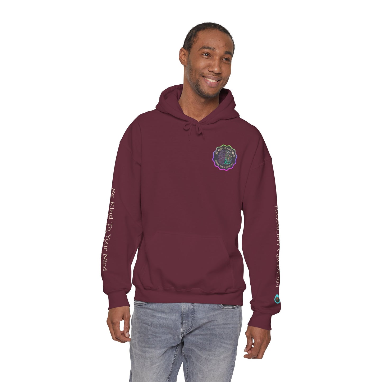 Pullover Hoodie: "Be Kind to Your Mind" Mental Health Awareness