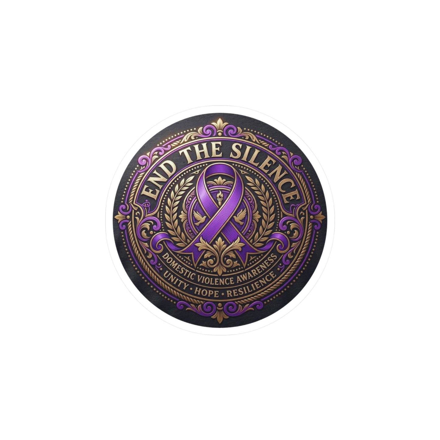 All-Weather Vinyl Decal: Domestic Violence Awareness