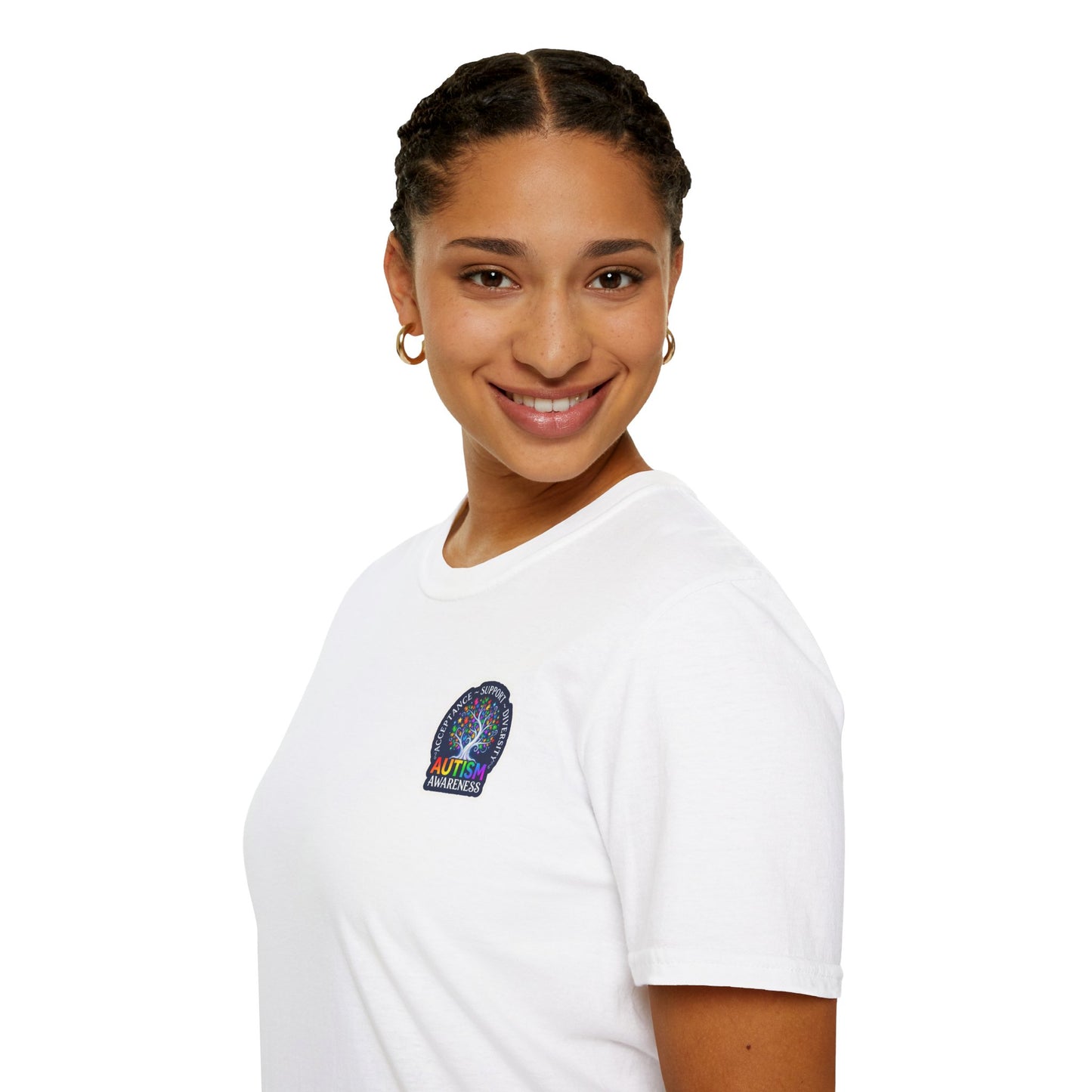T-Shirt: "Autism Awareness" Rainbow Tree