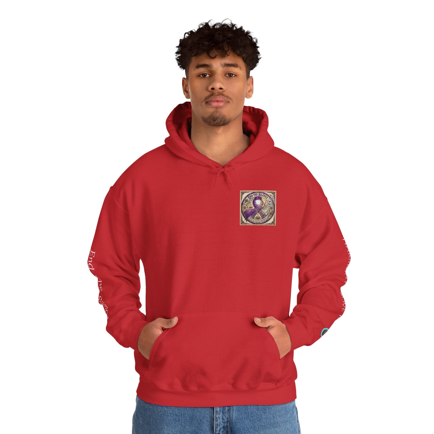 Pullover Hoodie: "End The Silence" Domestic Violence Awareness