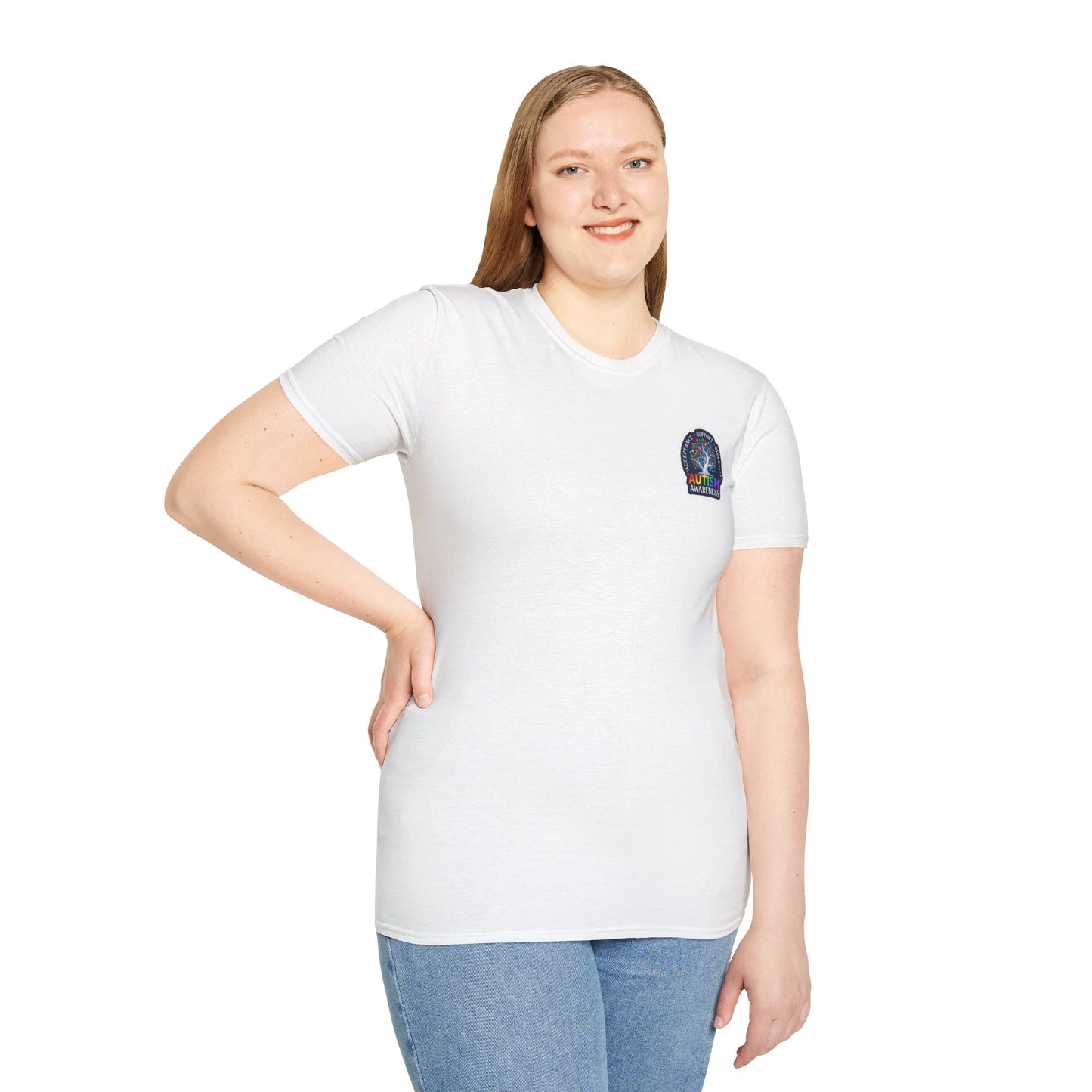 T-Shirt: "Autism Awareness" Rainbow Tree