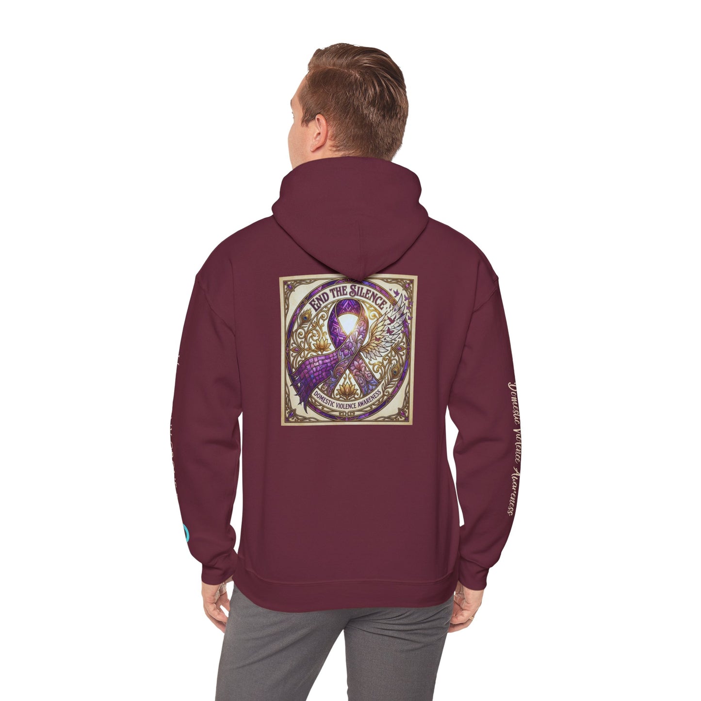 Pullover Hoodie: "End The Silence" Domestic Violence Awareness