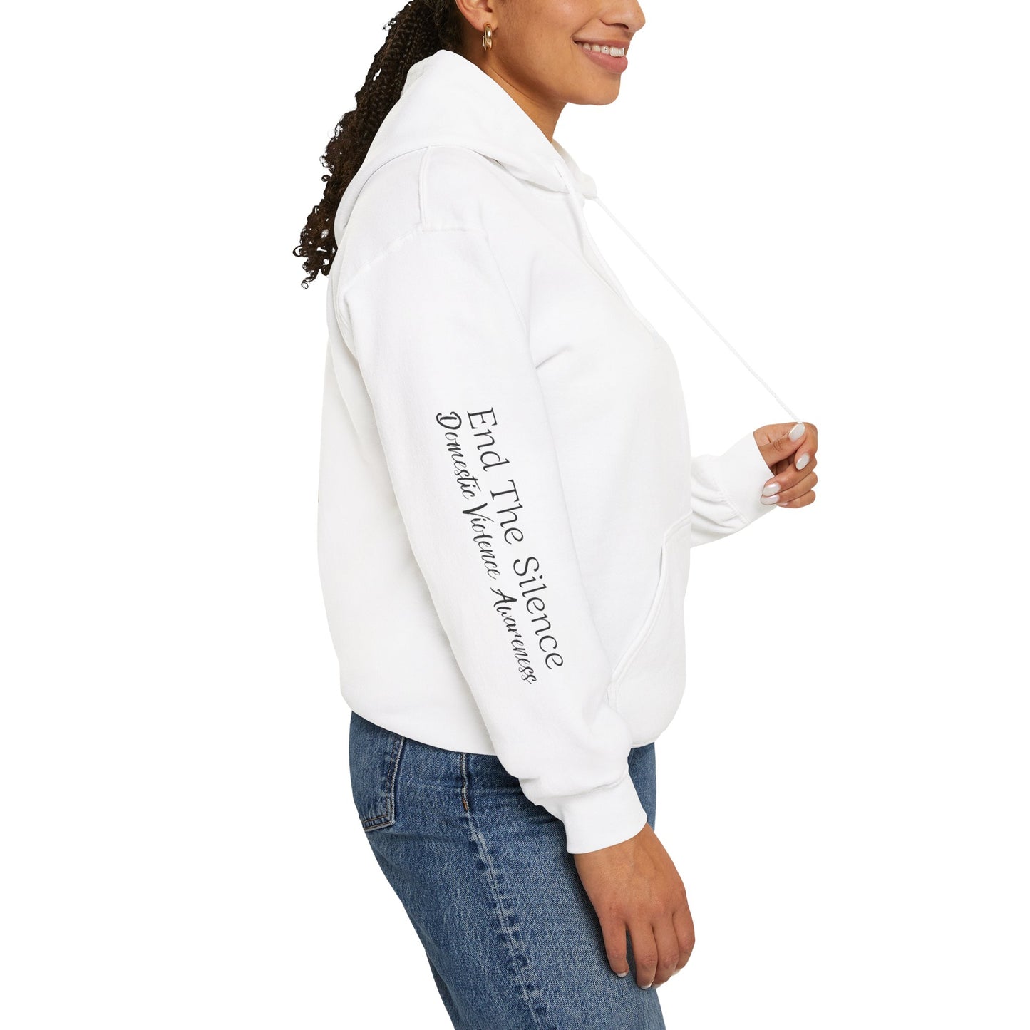 Pullover Hoodie: "End The Silence" Domestic Violence Awareness