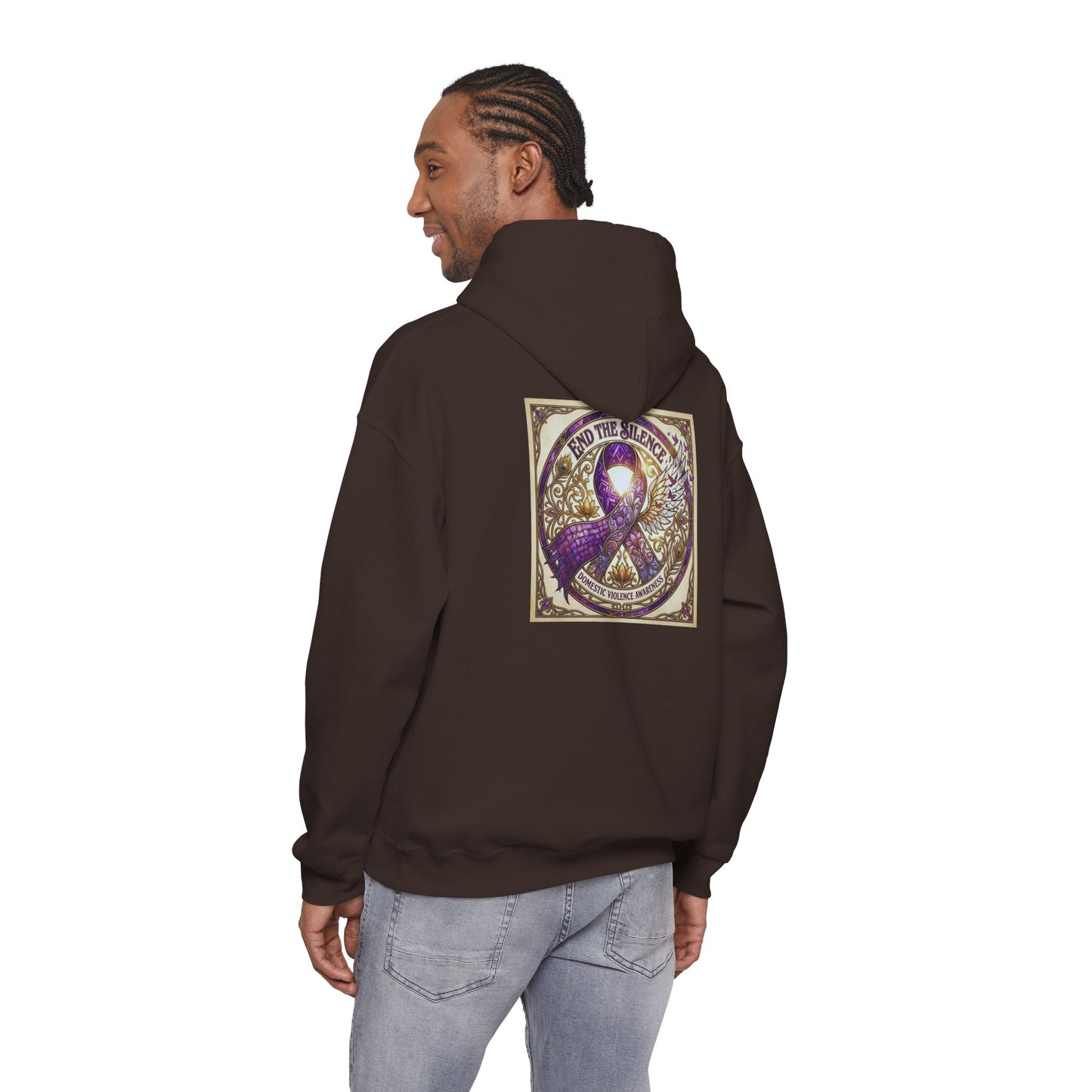 Pullover Hoodie: "End The Silence" Domestic Violence Awareness