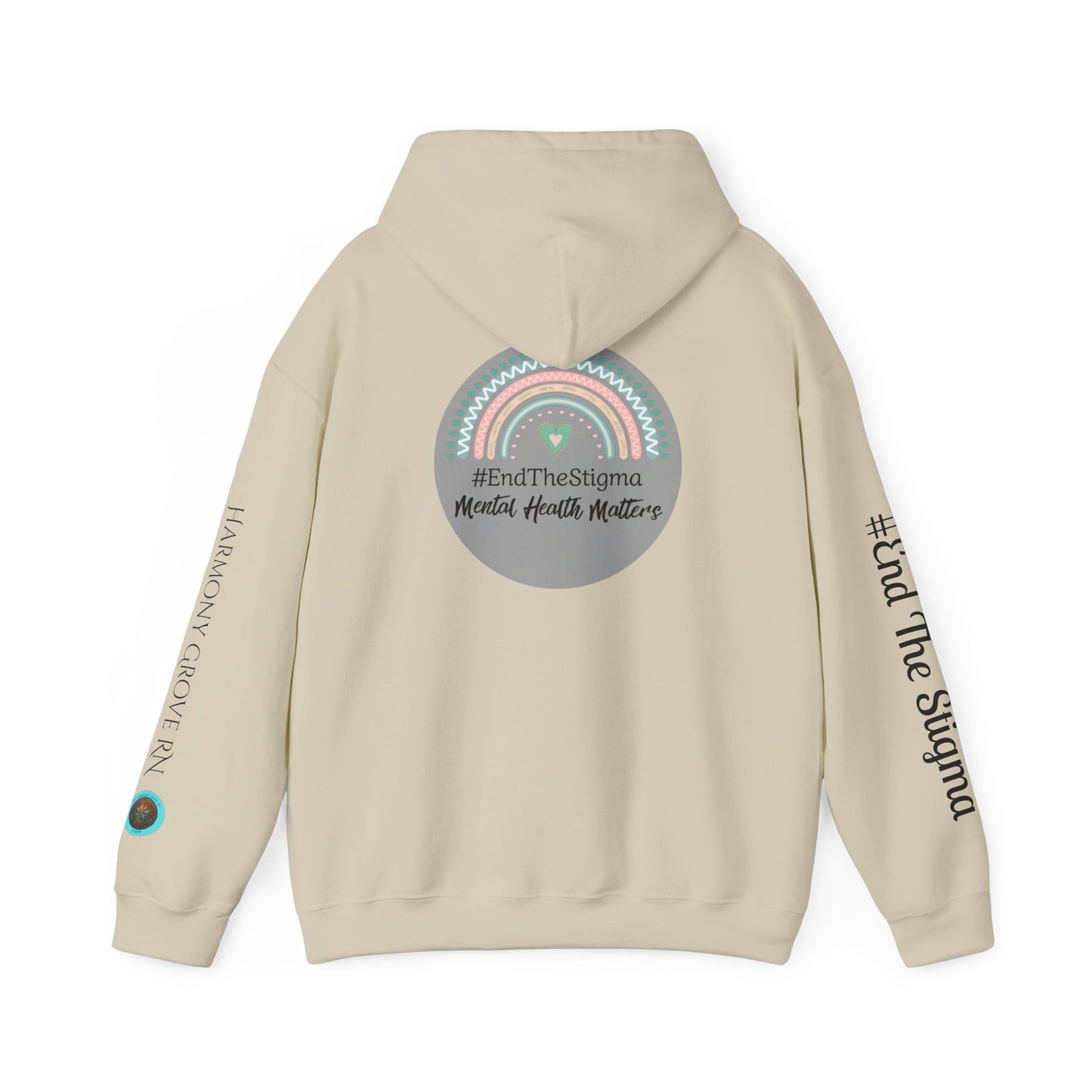 Pullover Hoodie: "#EndTheStigma" Mental Health Matters