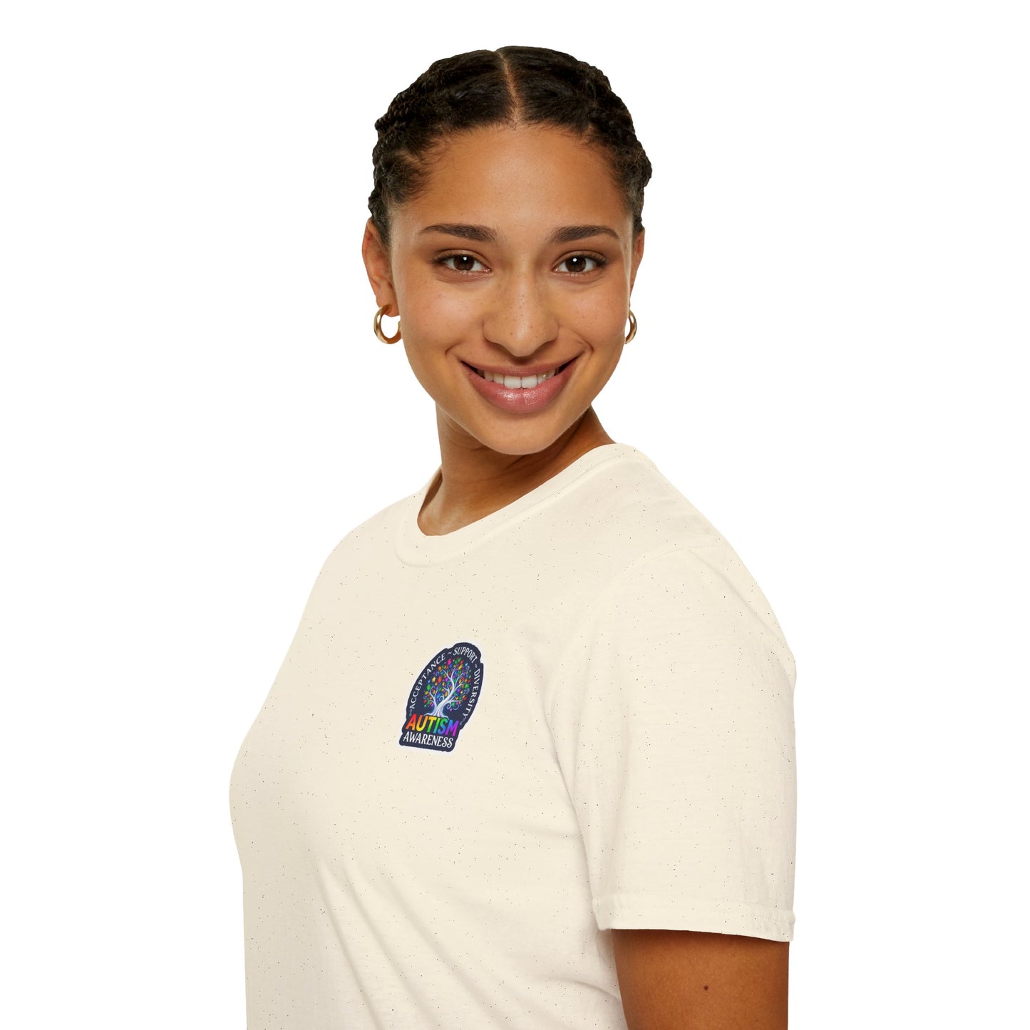 T-Shirt: "Autism Awareness" Rainbow Tree
