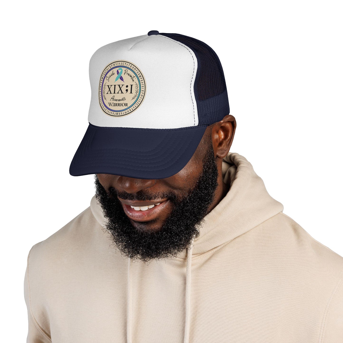 Trucker Hat: "XIX;I Warrior" Suicide Prevention Awareness