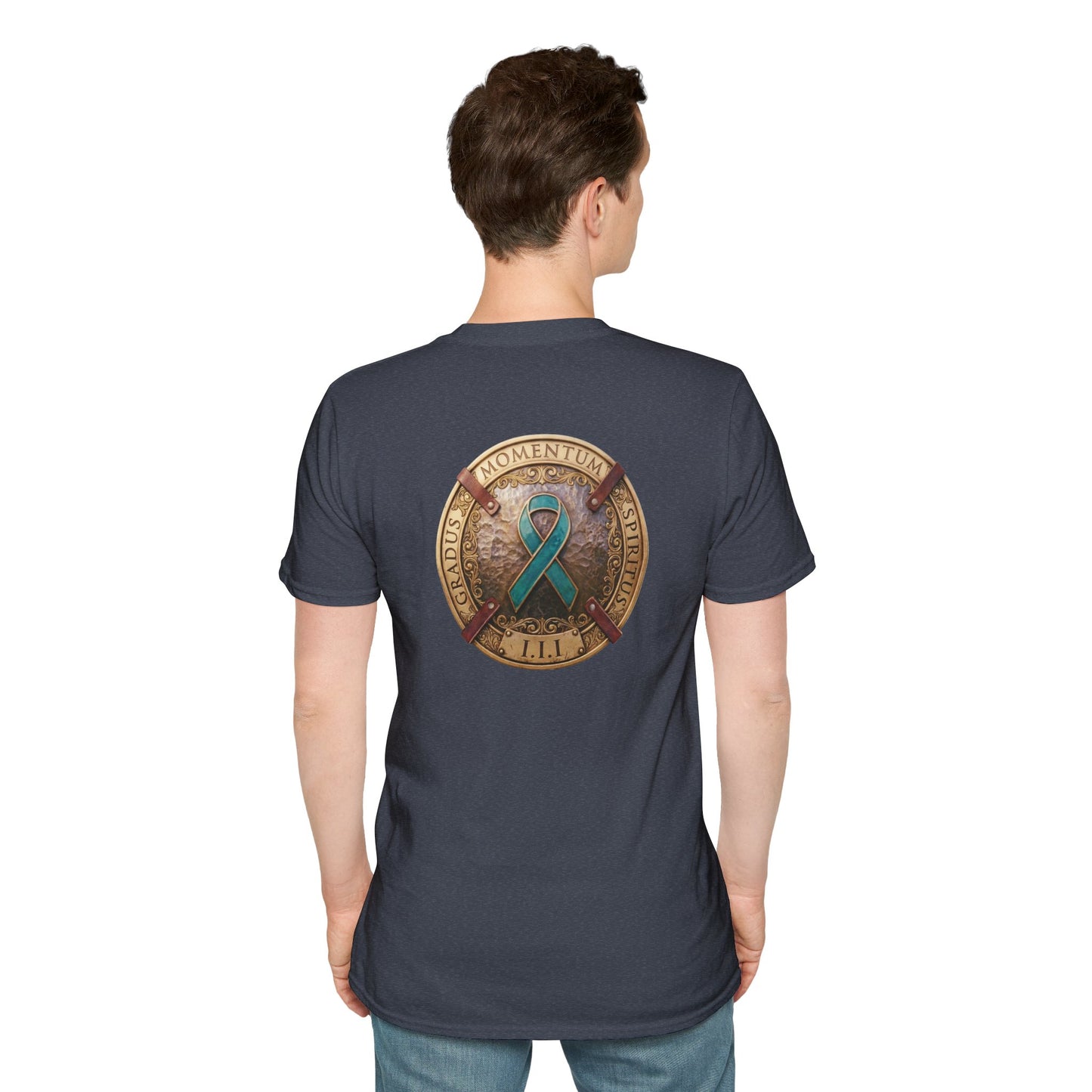 T-Shirt: "PTSD Awareness" Teal Ribbon Support