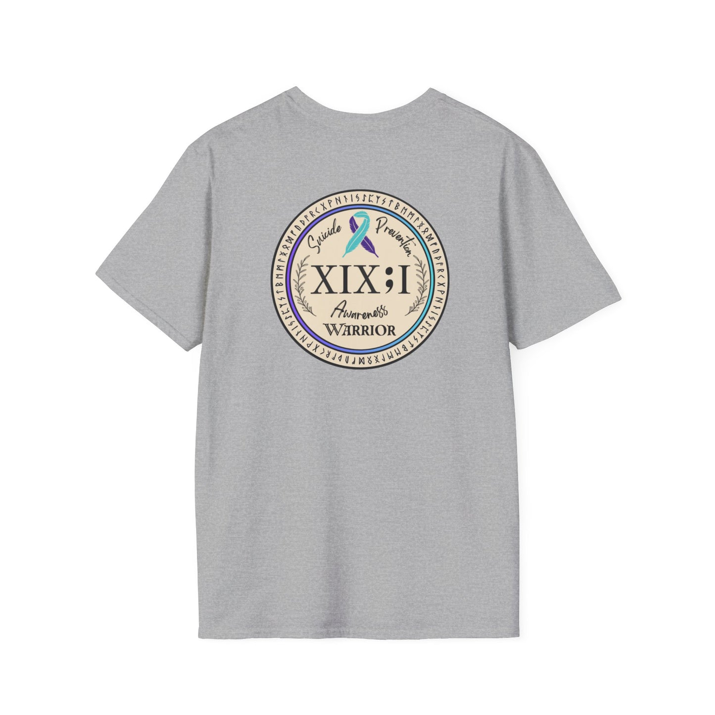 T-shirt: Suicide Awareness Warrior Teal and Purple Support Ribbon