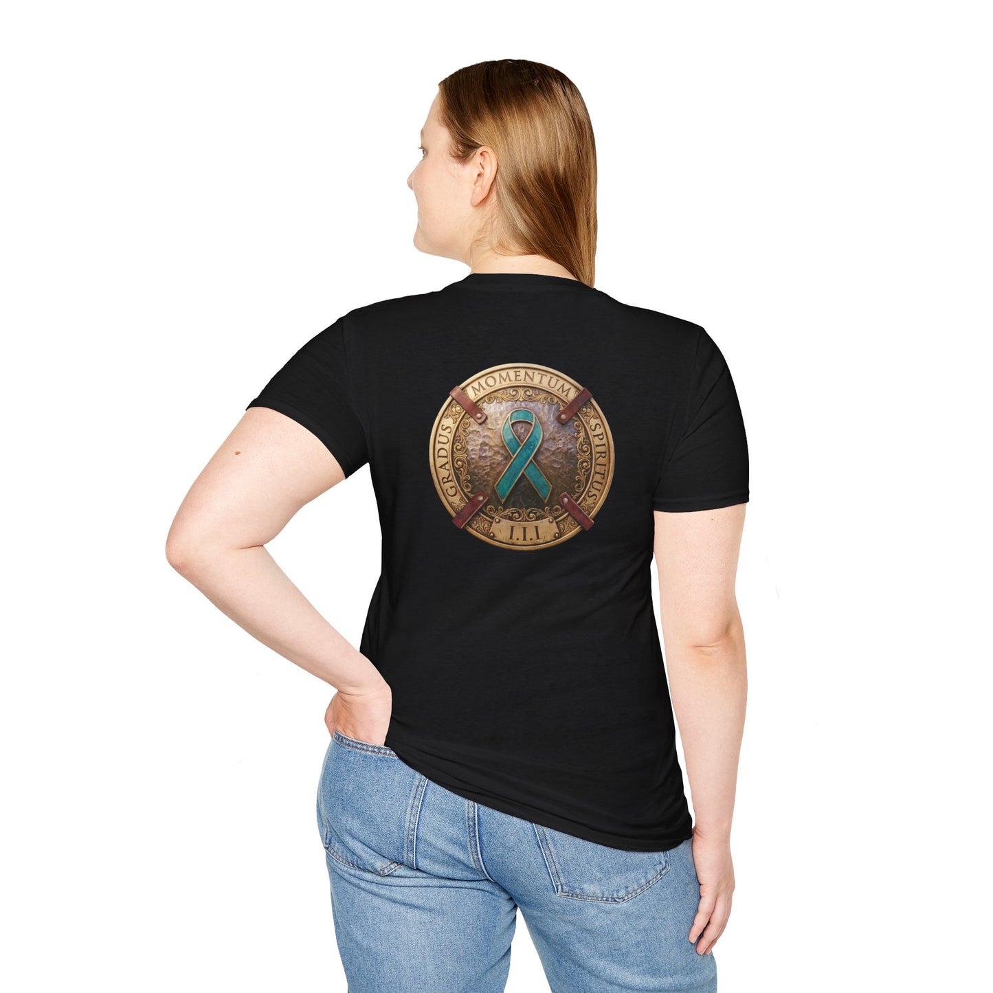 T-Shirt: "PTSD Awareness" Teal Ribbon Support