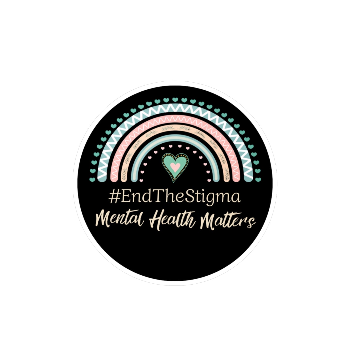 All-Weather Vinyl Decal: #EndTheStigma Onyx