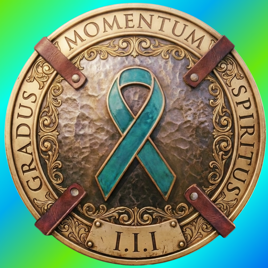 "1 Momentum (Moment), 1 Spiritus (Breath), 1 Gradus (Step)" PTSD Awareness Support Campaign